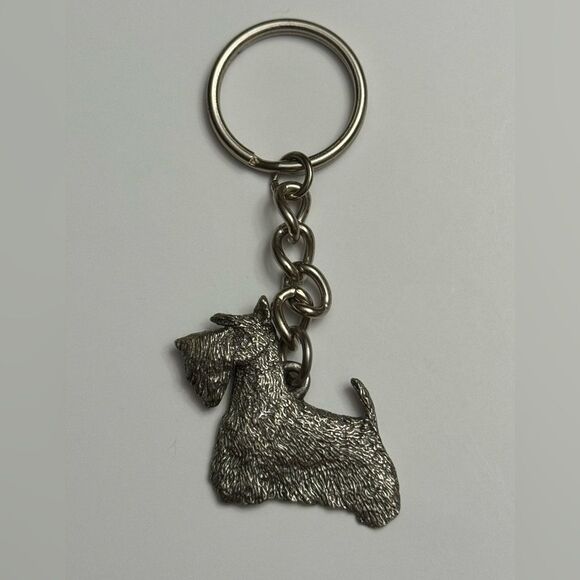 GG Harris Vintage 1997 Fine Pewter Scotty Keychain - Picture 3 of 3